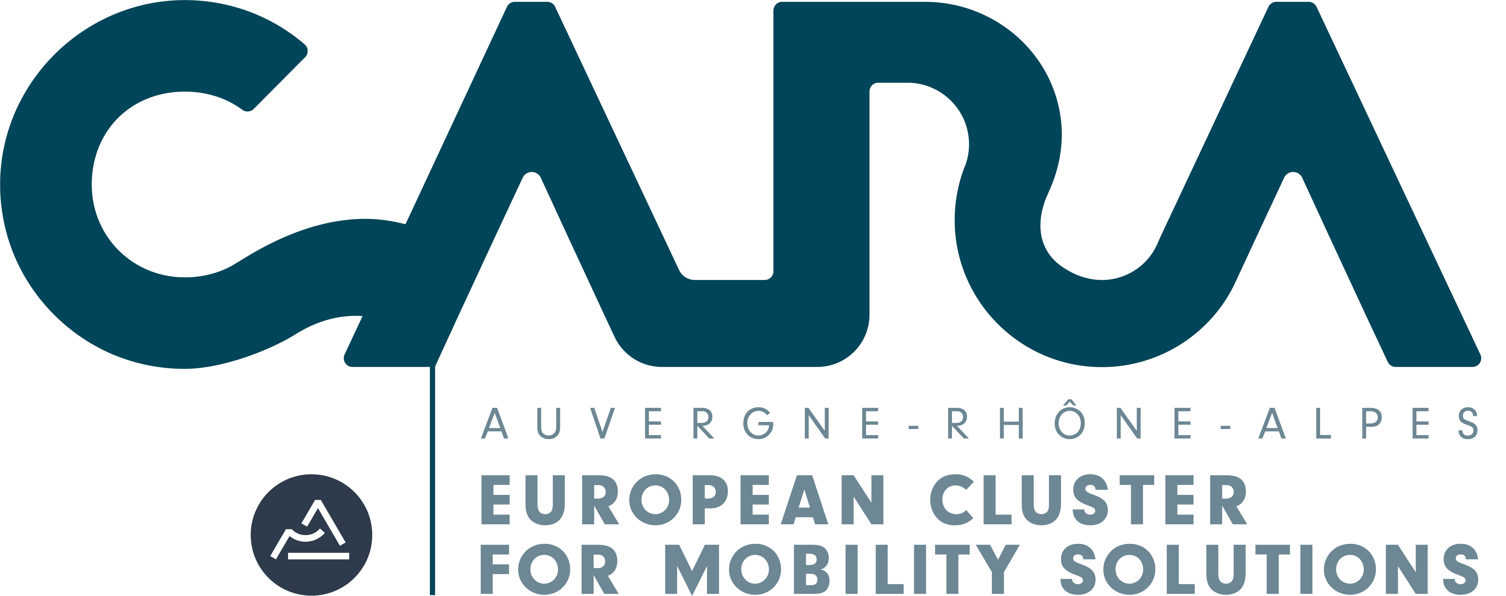 Logo adherent CARA AUVERGNE RHÔNE-ALPES - EUROPEAN CLUSTER FOR MOBILITY SOLUTIONS